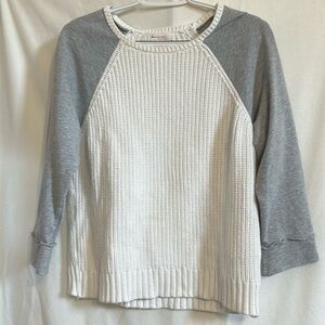 Two by Vince Calmuto sweater with sweatshirt sleeves